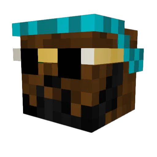 Nithavrianakis Minecraft avatar head, 3D render