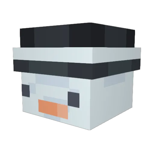 Nithy Minecraft avatar head, 3D render