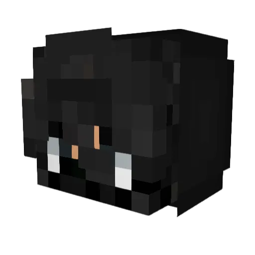 Nitka123 Minecraft avatar head, 3D render