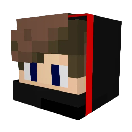 Nitman10 Minecraft avatar head, 3D render