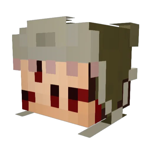 NitoCorp Minecraft avatar head, 3D render
