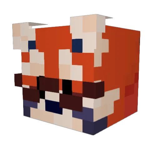 NitoIsaac Minecraft avatar head, 3D render
