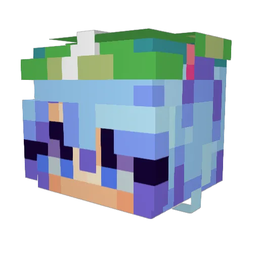 Nitori24 Minecraft avatar head, 3D render