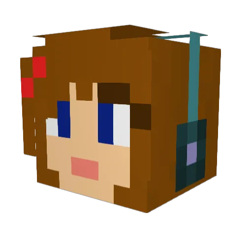 NitoyNgMinecraft Minecraft avatar head, 3D render