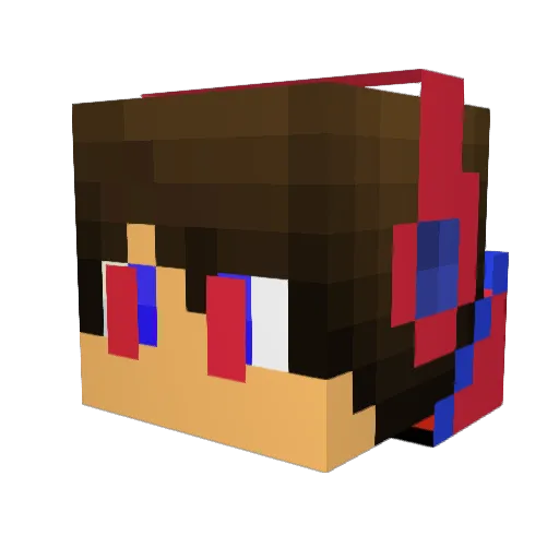 Nitrambs Minecraft avatar head, 3D render