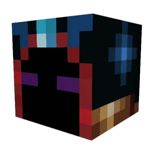 Nitris3 Minecraft avatar head, 3D render