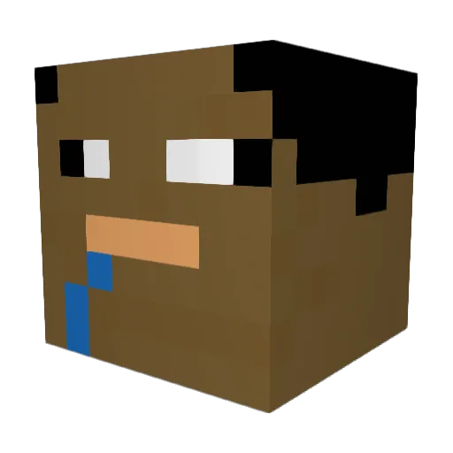 Nitrix007 Minecraft avatar head, 3D render