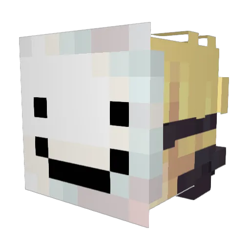 NitroFin Minecraft avatar head, 3D render
