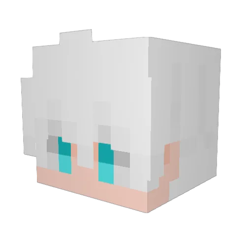 NitroFlame_1 Minecraft avatar head, 3D render