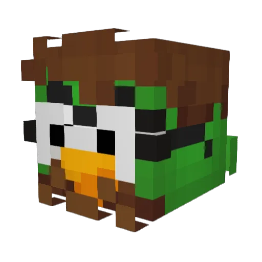 NitroJam_ Minecraft avatar head, 3D render