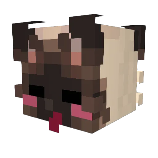 NitroMK222 Minecraft avatar head, 3D render
