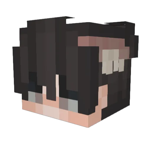 NitroMonster Minecraft avatar head, 3D render