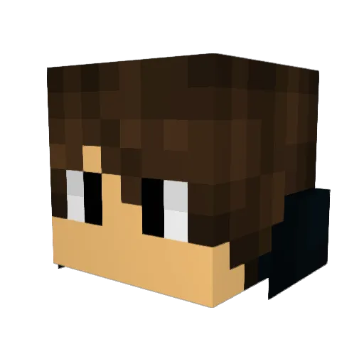 NitroNexus Minecraft avatar head, 3D render