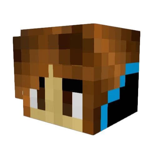 NitroPiston Minecraft avatar head, 3D render