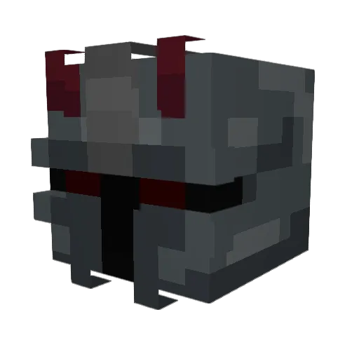 NitroV Minecraft avatar head, 3D render