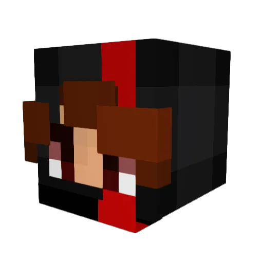NitroVoidKiller Minecraft avatar head, 3D render