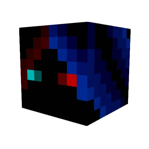 NitroX457 Minecraft avatar head, 3D render