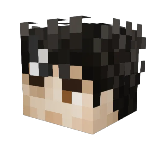 Nitro_222 Minecraft avatar head, 3D render