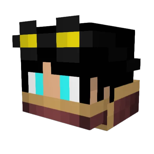 Nitro_2_go Minecraft avatar head, 3D render