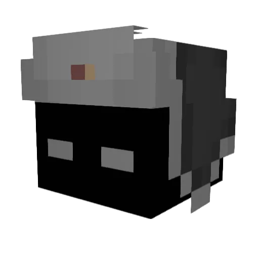 Nitro_Camden Minecraft avatar head, 3D render