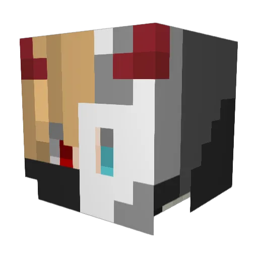 Nitro_NinjaYT Minecraft avatar head, 3D render