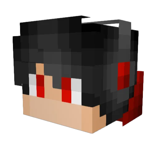 Nitro_Warior Minecraft avatar head, 3D render