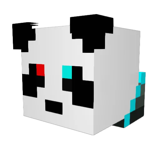 Nitroblaster Minecraft avatar head, 3D render