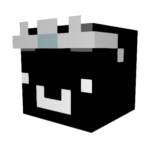 Nitrocharg Minecraft avatar head, 3D render