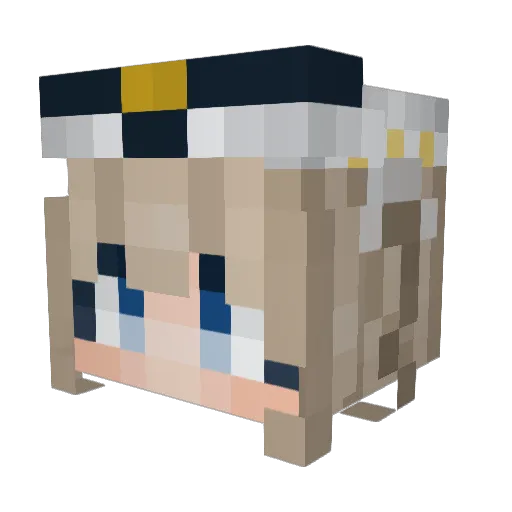 Nitrocityyy Minecraft avatar head, 3D render