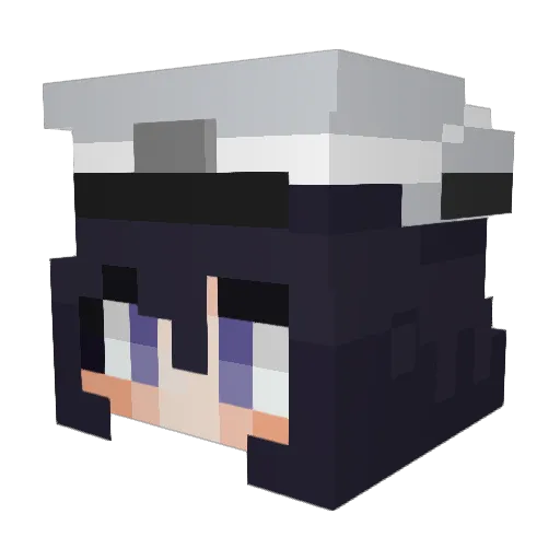 NitrogenOxide1 Minecraft avatar head, 3D render