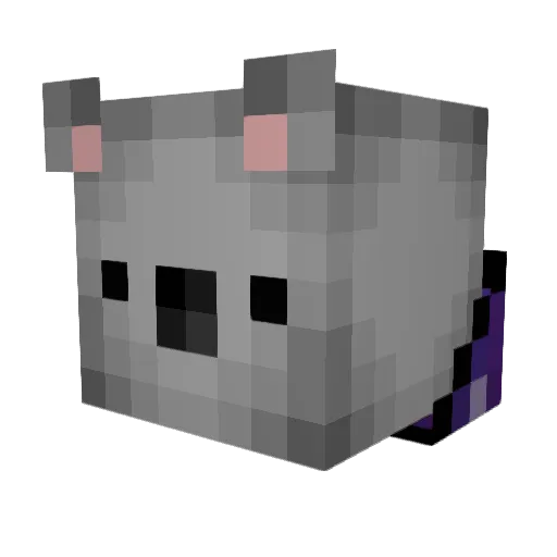 Nitrogenee Minecraft avatar head, 3D render