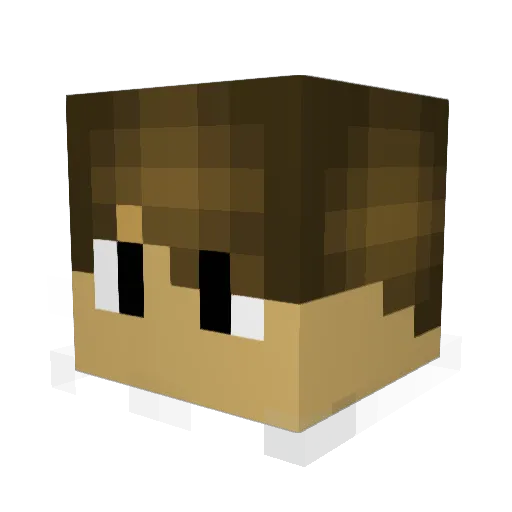 Nitrohammer32 Minecraft avatar head, 3D render