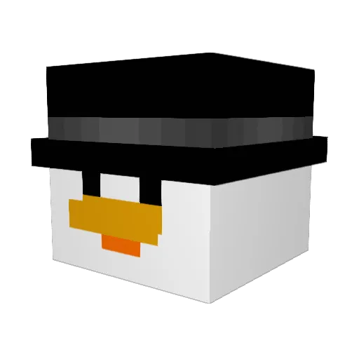 Nitromanik Minecraft avatar head, 3D render