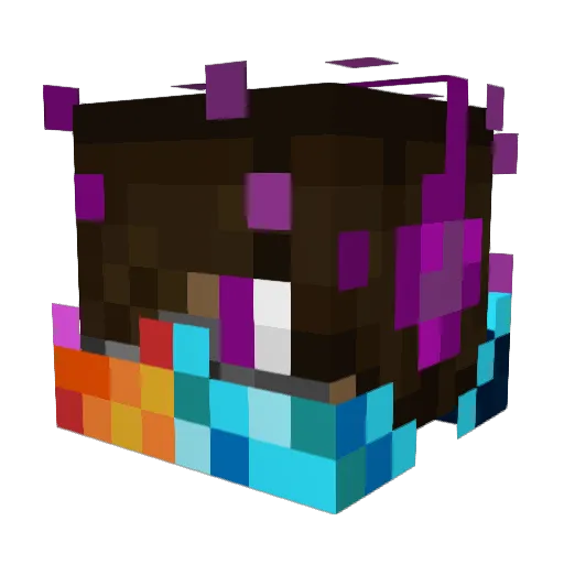 Nitrousluver Minecraft avatar head, 3D render