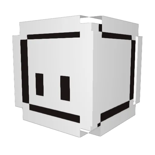 Nitrox_48 Minecraft avatar head, 3D render