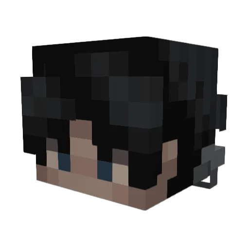 Nitroxdev Minecraft avatar head, 3D render