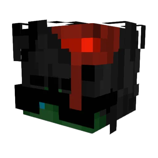 Nitrozzo Minecraft avatar head, 3D render