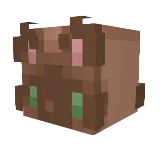 Nitsel_ Minecraft avatar head, 3D render