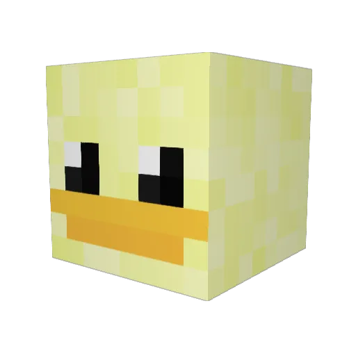 NitsugaK Minecraft avatar head, 3D render