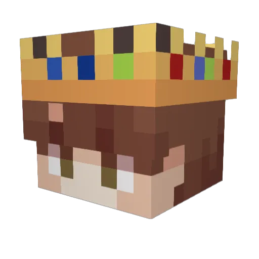 Nitsuhan Minecraft avatar head, 3D render