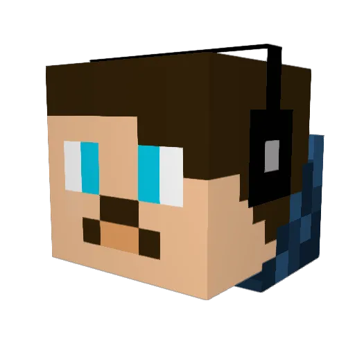 NittzaTR Minecraft avatar head, 3D render