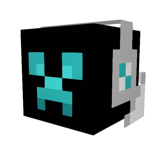 Niuroxi Minecraft avatar head, 3D render