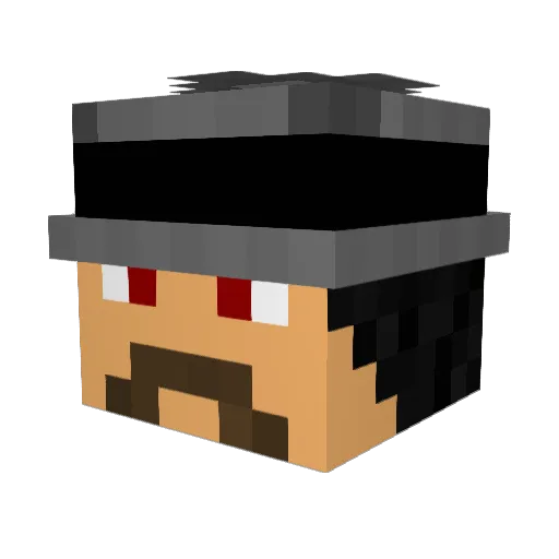 NivBarkie Minecraft avatar head, 3D render