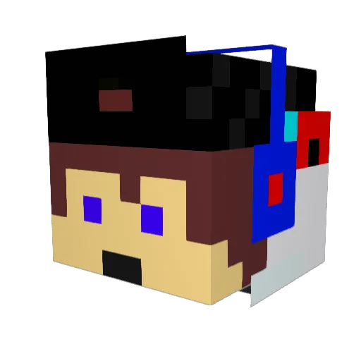 NivTheKing Minecraft avatar head, 3D render