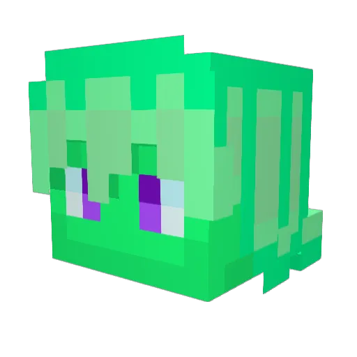 NivePlay Minecraft avatar head, 3D render