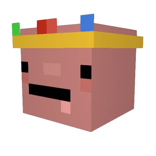 NiveaCreamEater Minecraft avatar head, 3D render