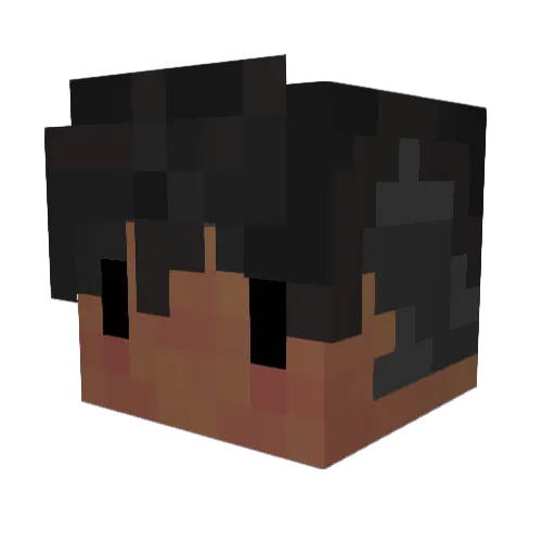Niveed Minecraft avatar head, 3D render