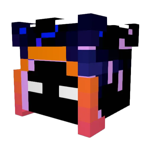 Nivek_x Minecraft avatar head, 3D render