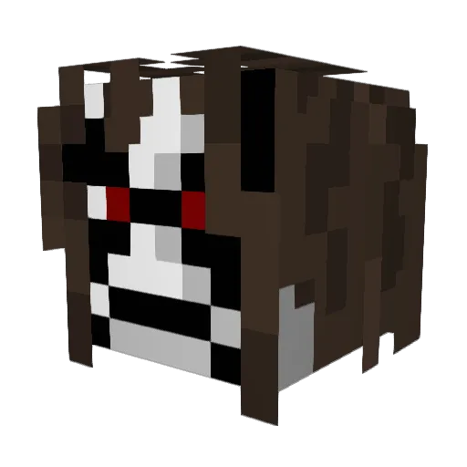 Nivekai Minecraft avatar head, 3D render