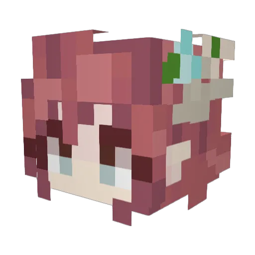 Nivenne Minecraft avatar head, 3D render